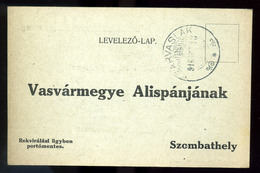 96968 SZARVASLAK / Rogašovci 1916. Érdekes  I. VH-s Rekvirálási Levelezőlap Szombathelyre Küldve - Slovenia