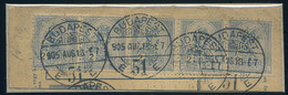 98156 1905. 5*2K Csík, Céglyukasztásos Bélyegek Kivágáson - Used Stamps