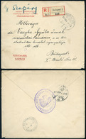 98081 BUDAPEST 1911. Helyi Ajánlott Levél A Királyi Családnak Járó Portó Mentességgel , József Főherceg Titkári Hivatala - Used Stamps