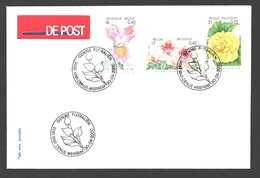 Envelop FDC 1356 - Gentse Floraliën 2000 - Sint-Denijs-Westrem 30/04/2000 + Toegangsticket - 1991-2000