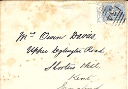 1895- Cover Fr. Y & T N°76  Canc. 54  To England - Storia Postale