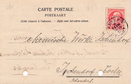 Carte Perfore Perfin Eiffe And Co Antwerpen Anvers - 1909-34