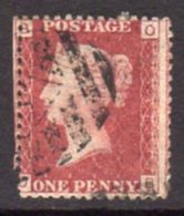 Great Britain GB QV 1858-79 1d Plate 146, Corner Letters OB, Used, SG 43-4 - Gebraucht