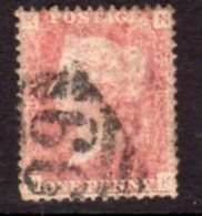 Great Britain GB QV 1858-79 1d Plate 181, Corner Letters KN, Used, SG 43-4 - Gebraucht