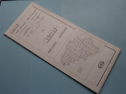 KAPELHOEK - HOOGSTADE 19/7-8 ( M834 ) Uitgave 2 Anno 1978 - Schaal / Echelle / Scale 1: 25.000 ( Zie Foto's ) ! - Geographische Kaarten