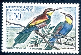 Variété Lettres Blanches YT 1276 Guêpier Camargue - Unused Stamps