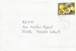 French Polynesia 2009 Mahina Passion Fruit Cover - Lettres & Documents