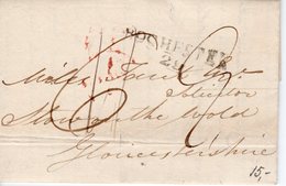 12 June 1820 Complete Letter From  ROCHESTER Naar Gloucestershire - ...-1840 Préphilatélie