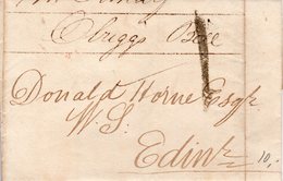 28 Aug 1826 Complete Letter From Edinburgh - ...-1840 Prephilately