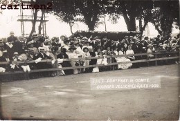 CARTE PHOTO : FONTENAY-LE-COMTE COURSES VELOCIPEDIQUES 1909 85 VENDEE - Fontenay Le Comte