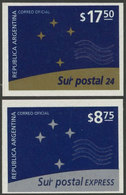 324 ARGENTINA: GJ.2934/5, Sur Postal, Cmpl. Set Of 2 MNH Values, VF Quality! - Otros & Sin Clasificación