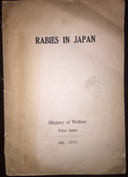 Rabies In Japan Ministry Of Welfare Tokyo 1952 - Otros & Sin Clasificación