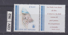 VATICANO  2003	Beatificazione Madre Teresa Appendice La Fede Usato - Oblitérés