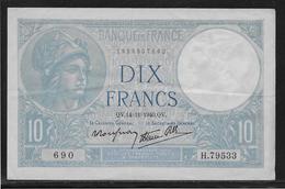 France 10 Francs Minerve - Fayette N°7-20 - SUP - 10 F 1916-1942 ''Minerve''