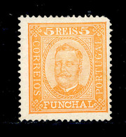 ! ! Funchal - 1892 D. Carlos 05 R (Perf. 13 1/2) - Af. 01 - MH - Funchal