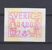 SWEDEN SUEDE SCHWEDEN 1991 PRAGMA FRAMA AUTOMATIC STAMPS AUTOMATPORTO AUTOMATENMARKEN AUTOMAT MÄRKE 4 Kr MNH ATM - Timbres De Distributeurs [ATM]