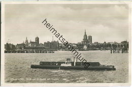 Stralsund - Blick Auf Stralsund Mit Trajekt - Foto-Ansichtskarte - Stralsund