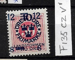 1918 MNH Sweden, Landstrom III: Overprint Shifted - Unused Stamps