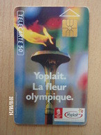 F129 Yoplait Flamme Olympique 50U GEM 12/90 N° B0C06G - Giochi Olimpici