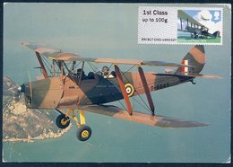 REINO UNIDO / UK (2017) - ATM - Military Mail Flight, 1919 - De Havilland DH.82A Tiger Moth - RAF - Post & Go (distribuidores)