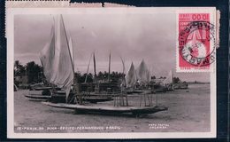 Brésil, Recife, Praia Do Pina, Bateaux (17.9.63) - Recife