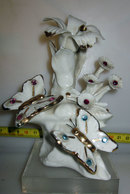 CAPODIMONTE COMPOSIZIONE FLOREALE VINTAGE H 13 CM. - Capodimonte (ITA)