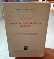 TRATTATO DI DIRITTO ECCLESIASTICO ITALIANO PIETRO AGOSTINO D’AVACK DOTT. A. GIUFFRE’ EDITORE STAMPA 1969 CONDIZIONI PRES - Recht Und Wirtschaft