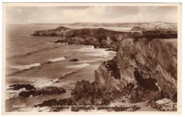 View From The Cliff Path To Porth Newquay Real Photo - Newquay