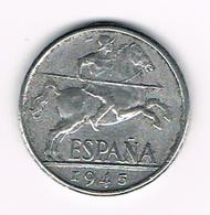 &-  SPANJE  10 CENTIMOS  1945 - 10 Céntimos