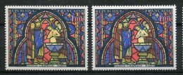 8327 FRANCE N° 1492**Variété : Chasuble Jaune Au Lieu De Verte  + Normal (non Répertoriée)  1966   TTB - Unused Stamps