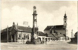 ** T3 Tolna, Szentháromság Tér, Szentháromság Szobor, Római Katolikus Templom, Tolnavidéki Takarékpénztár. Bruckner Nánd - Zonder Classificatie