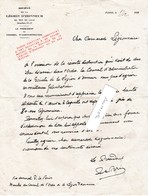 Félicitations Du Président De La Sté Légion D' Honneur 1938 / Vice Amiral P. Le Bris - France