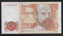 Espagne - 200 Pesetas  - Pick N° 156 - SPL - [ 4] 1975-…: Juan Carlos I.