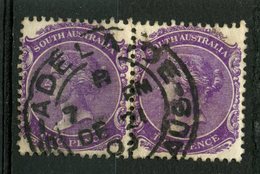 South Australia 1902 2p Queen Victoria Issue #134  Pair - Used Stamps