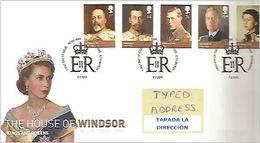 GROSSBRITANNIEN GRANDE BRETAGNE GB 2012 WINDSOR DINASTY SET OF 5V FDC SG 3265-69 SC 2990-94 MI 3195-99 YV 3589-93 - 2011-2020 Dezimalausgaben