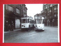 BELGIQUE - BRUXELLES - PHOTO 15X 10 - TRAM - TRAMWAY - LIGNE 56 ET 93 - - - Public Transport (surface)