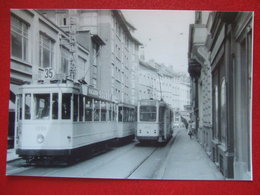 BELGIQUE - BRUXELLES - PHOTO 13.5 X 10 - TRAM - TRAMWAY - LIGNE 35 - WAV - TRONE - TRANSVAAL - CASERNES... - Public Transport (surface)