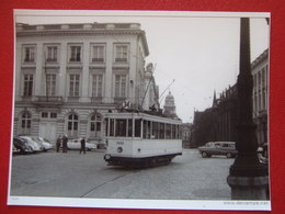 BELGIQUE - BRUXELLES - PHOTO 13.5 X 10 - TRAM - TRAMWAY - LIGNE 34 - - Public Transport (surface)