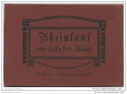 Rheinlauf Von Köln Bis Mainz 1916 - 17cm X 95cm - Beidseitig Bedruckt - Verlag H. Siegenhar Cöln - Nordrhein-Westfalen