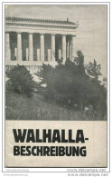 Donaustauf Und Walhalla Beschreibung 30er Jahre - 50 Seiten Mit 5 Abbildungen - Baviera
