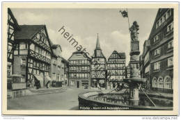 Fritzlar - Markt Mit Rolandsbrunnen - Verlag Schöning & Co. Lübeck - Fritzlar