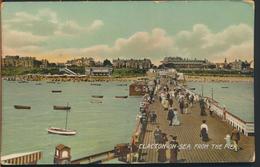 °°° 11792 - UK - CLACTON ON SEA FROM THE PIER - 1907 With Stamps °°° - Clacton On Sea