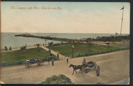 °°° 11819 - UK - THE LAWNS AND  PIER , CLACTON ON SEA - 1912 With Stamps °°° - Clacton On Sea