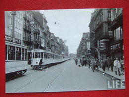 BELGIQUE - BRUXELLES - PHOTO 15 X 10 - TRAM - TRAMWAY - LIGNE 52 - PHOTO HALL ... - Public Transport (surface)