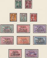 France Memel 1922/23 Overprint US. 65/76 - Used Stamps