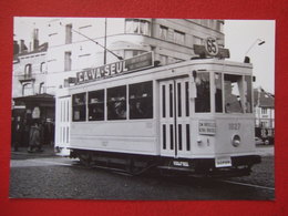 BELGIQUE - BRUXELLES - ANVERS PHOTO 14.5 X 10 - TRAM - TRAMWAY -  LIGNE  65  + - Public Transport (surface)