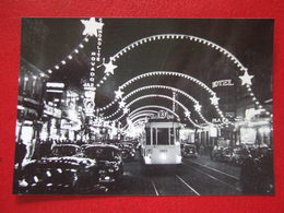 BELGIQUE - BRUXELLES - PHOTO 15 X 10 - TRAM - TRAMWAY  - LIGNE 83 - BD ADOLPHE MAX - ADOLPHE MAXIAAN  " LA NUIT " - - Public Transport (surface)