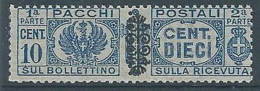 1945 LUOGOTENENZA PACCHI POSTALI 10 CENT MNH ** - RR4377-2 - Paketmarken