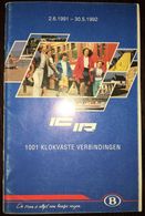 Belgium Railway - Timetable 2 June 1991 - 30 May 1992 - Europe