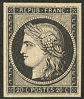 ** No 3a, Noir Sur Blanc, Très Frais. - TB. - R - 1849-1850 Ceres